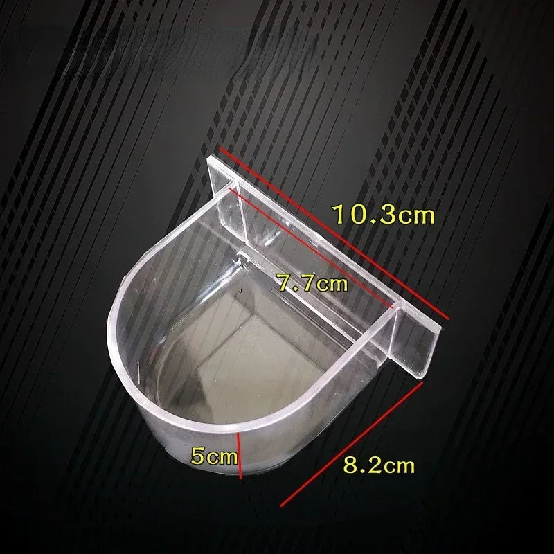 Bird Cage Food Boxes Trough Parrot Feeder Food Water Bowl Cup Budgerigar Macaws Finches Canary Bird Feeding Birdcage Food Boxes