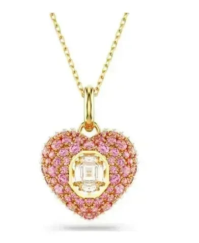 New Hot Sale Idylia Crystal Pearl Heart-shaped Lucky Grass Set; Elegant and Noble Cat Accessories as a Gift