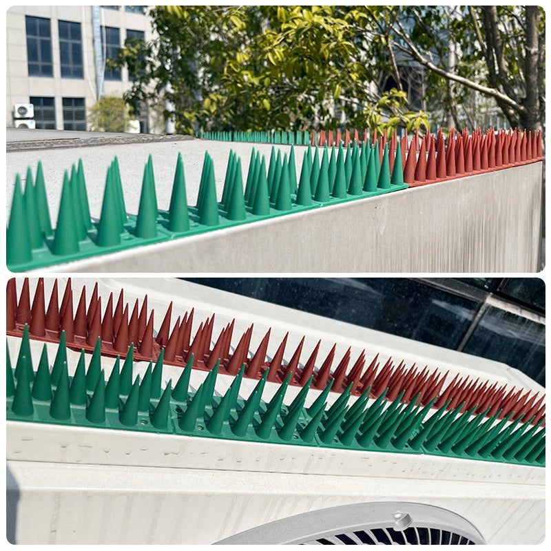Plastic Bird And Pigeon Spikes Stainless Steel Bird Repeller Plastic Anti Cat Anti Pigeon Birds Repellent Spikes Pest Control