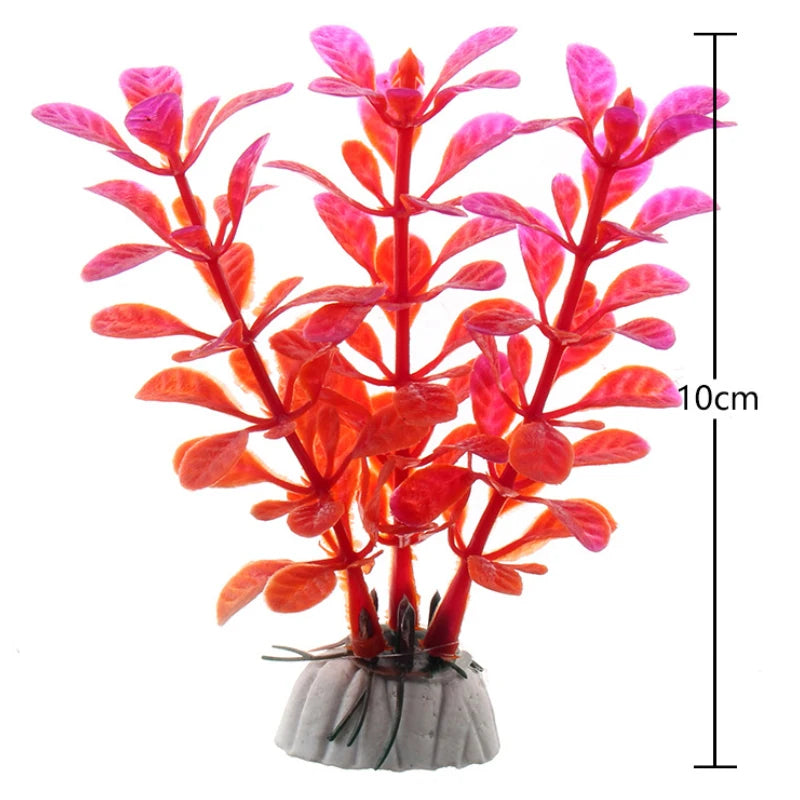 1PCS Artificial Plastic Water Plant Grass Aquarium Decorations Plants Fish Tank Grass Flower Ornament Decor Aquatic Accessories
