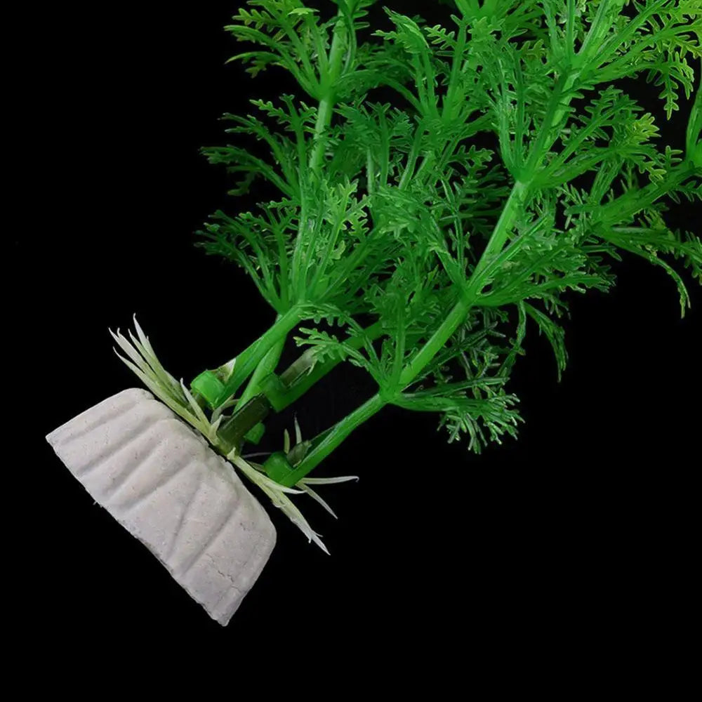 Aquarium Simulation Plant Aquatic Fish Tank Plants Plastic Artificial Water Grass Fish Tank Decoration Accessories(About 30cm)어항