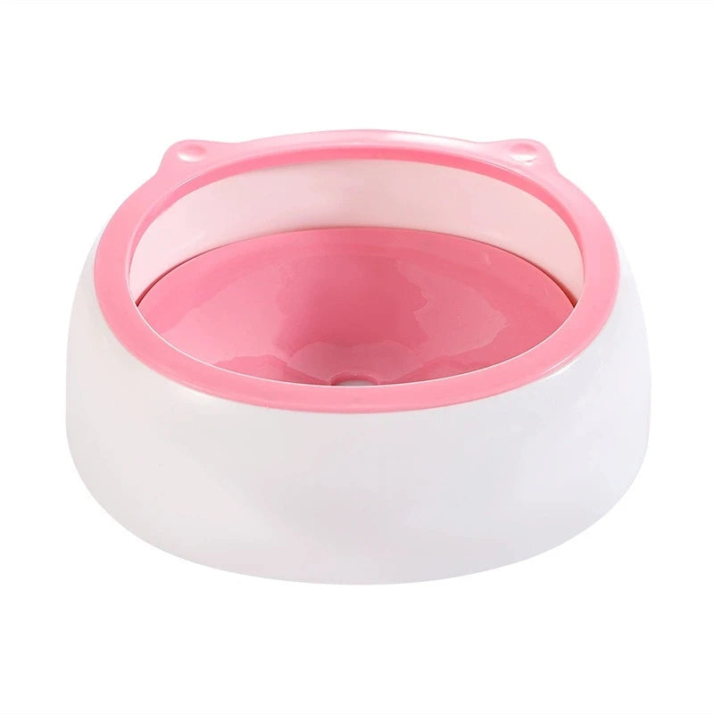 Dog Drinking Water Bowl Floating Non-Wetting Mouth Cat Bowl Without Spill Drinking Water Dispenser Plastic Anti-Over Dog Bowl