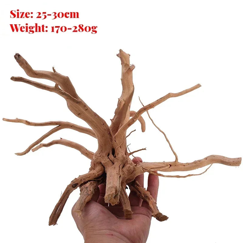 Natural Wooden Fish Tank Decorations Plant Stem Tree Trunk Driftwood Tree Aquarium Fish Landscaping Tree Roots Ornaments
