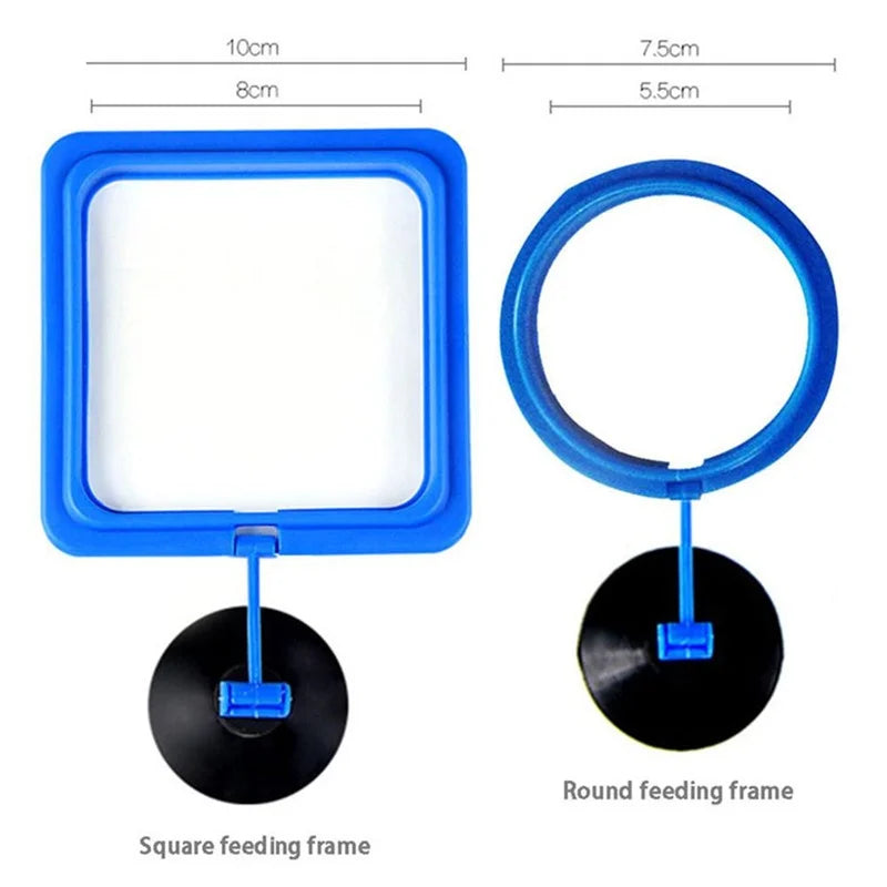 Aquarium Suction Cup Feeder  Fish Tank Ring Feeder Fish Tank Station Floating Food Tray Feeder  Fish Tank Accessory aquarium