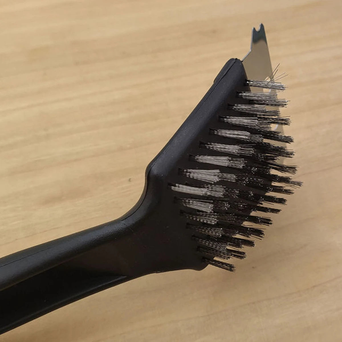 Stainless Steel Bird Poop Cleaning Brush with Scraper, Birdcage Accessory for Parrot and Cage