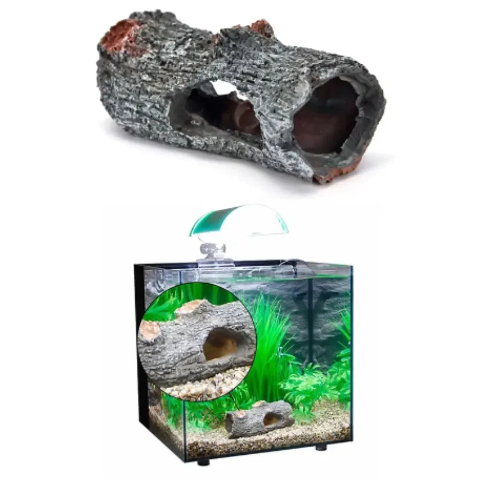 Aquarium Artificial Barrel Cave Resin Ornaments Decorations Landscaping Accessories For Fish Tank Aquarium Decoration Supplies