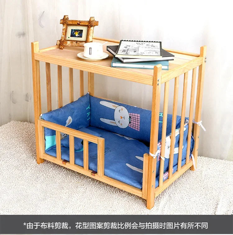 Off the Ground Solid Wood Pet Bed Four Season Universal Dog Bed Small to Large Teddy Bed at Special Price