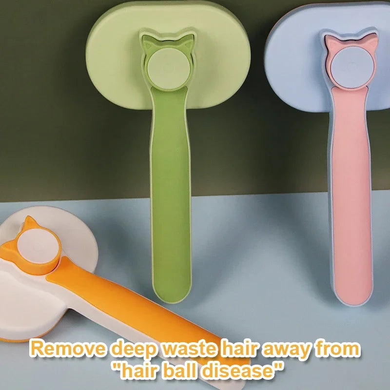 Cat Comb Massage Cat Brush Self-cleaning Pet Hair Remover One Button Comb for Cats Hair Cleaning Pet Grooming Brush Pet Products