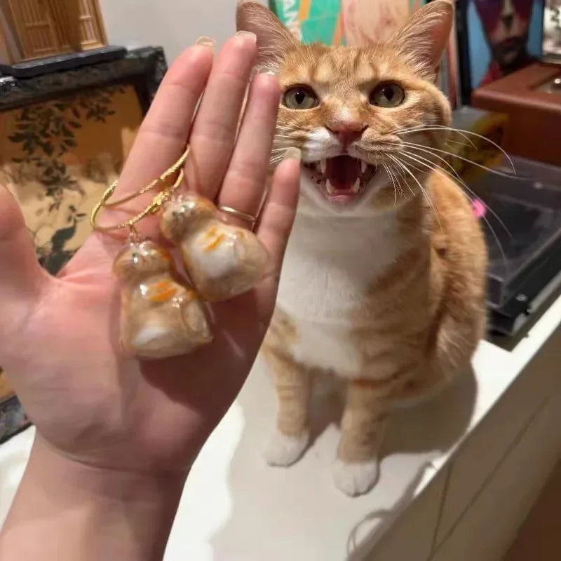 Cat Hair Storage Box Memorial Keychain Transparent Pet Fur Storage Container Hanging Cat Keychain Pendant for Pet Lovers