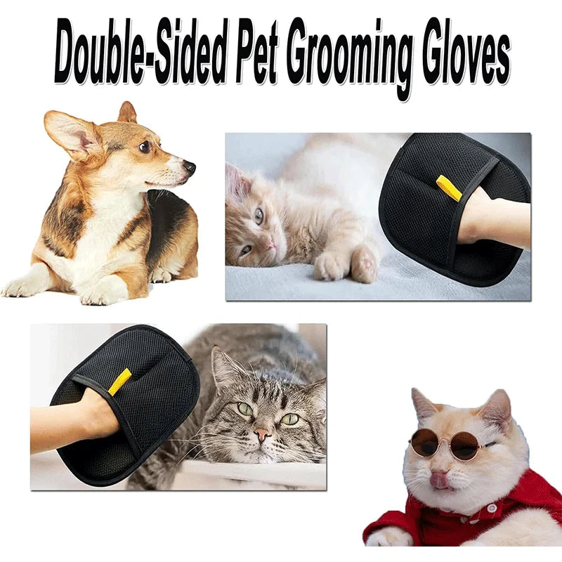 1-3PCS Pet Hair Remover Dog Cat Grooming Cleaning Glove Deshedding Hair remover Massage Brush Animal Supplies Cat Accessoies