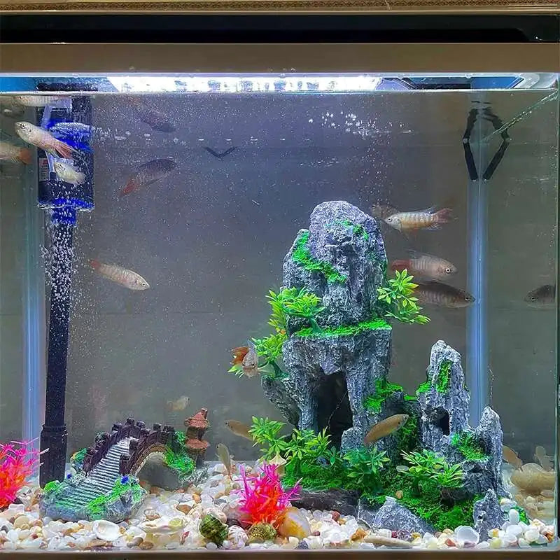 Large fish tank decoration resin aquarium decoration rockery landscape accessories fish tank aquarium decoration background