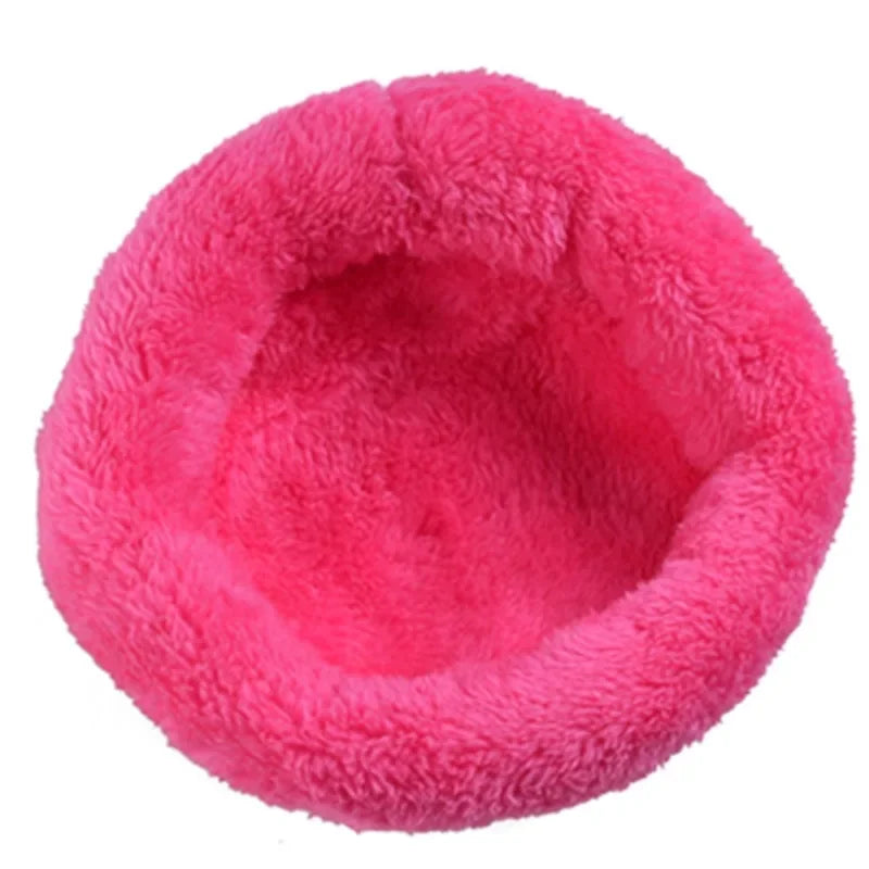 Pet Cotton Nest Hamster Warm Rabbit Winter Plush Nest Pet Warm Bed for Sugar Glider Golden Bear Squirrel Hedgehog Small Pet Nest