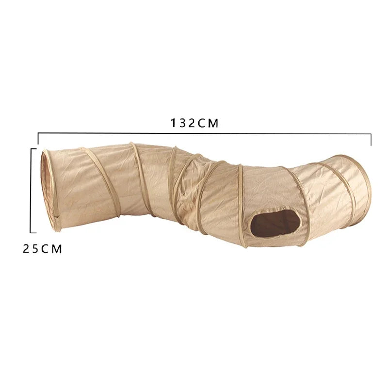 Collapsible Rainbow Cat Tunnel Pet Tube Play Toy Indoor Outdoor Kitty Puppy Toys for Puzzle Exercising Hiding Training Cat Toys