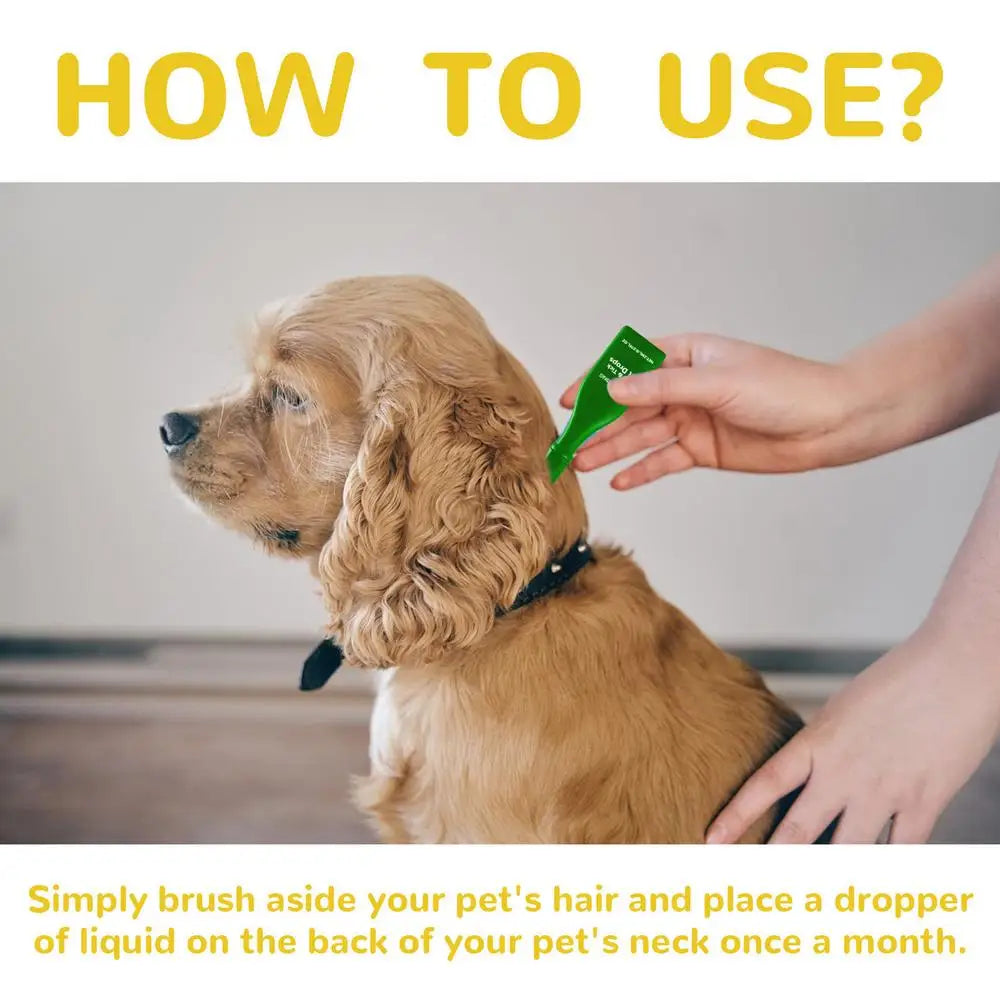 Pet Dogs Cat Vitro Drops Pet External Drops Anti Flea Drops Long Lasting Tick Removal Tool Comfortable Tick Liquid for Cats