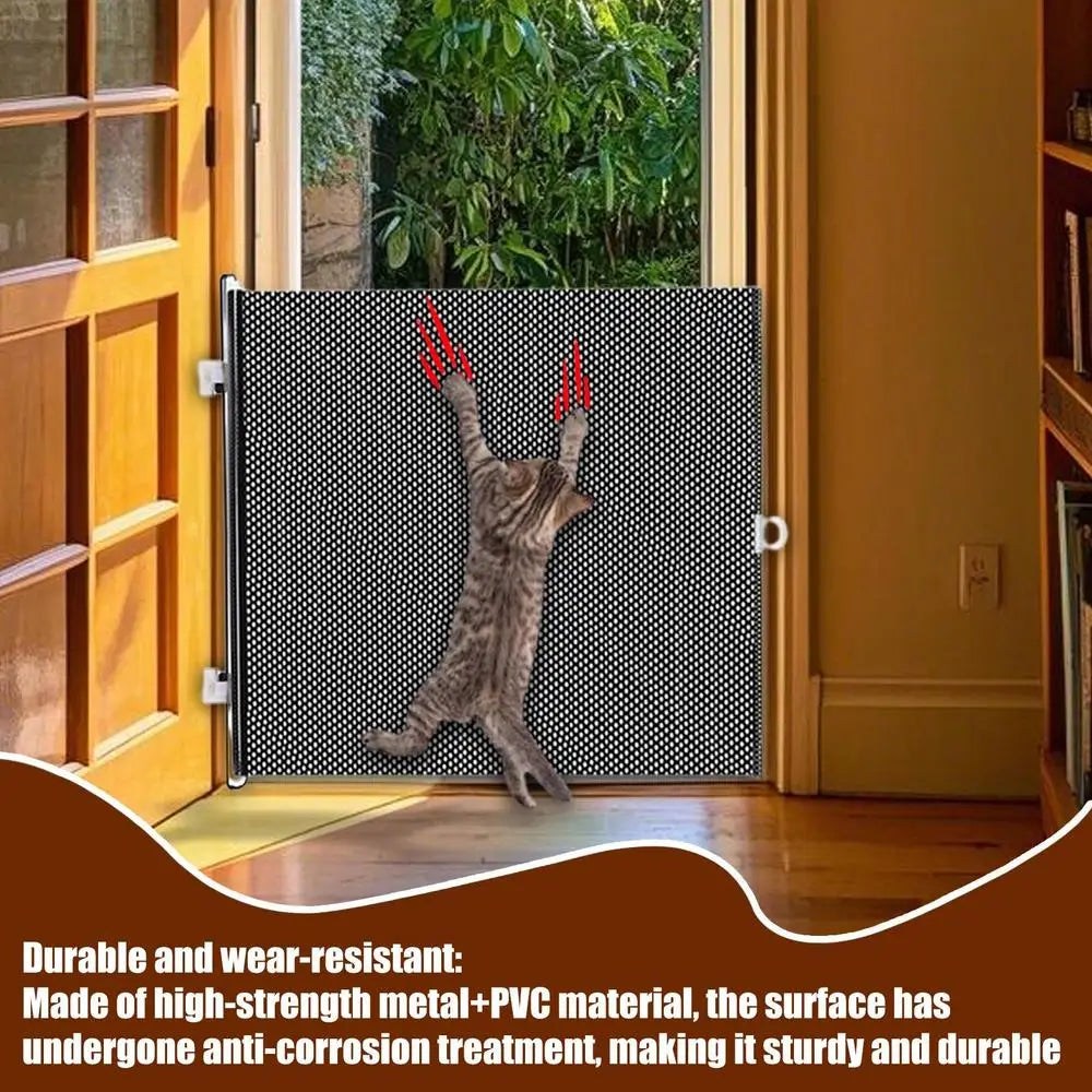 Indoor Puppy Gate Retractable Safety Pets cat Gate Portable Pet Supplies Multifunctional Animal Fence for Doorway Stairs Balcony