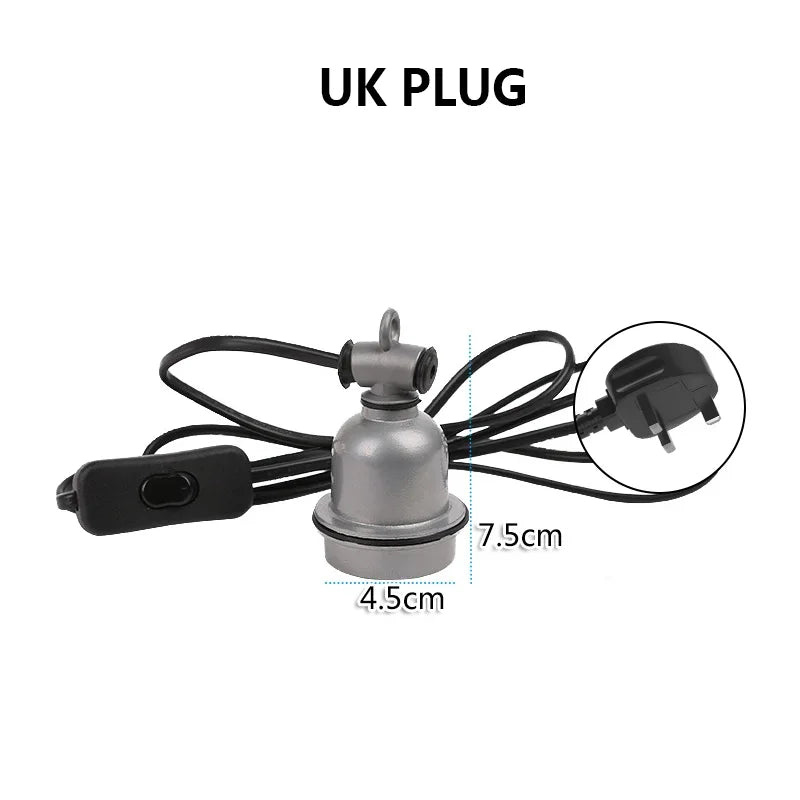 Reptile Heat Lamps Holder Insulated E27 Ceramic Socket for Reptiles Heat Lamps Holder Amphibious Terrarium Lighting Accessories