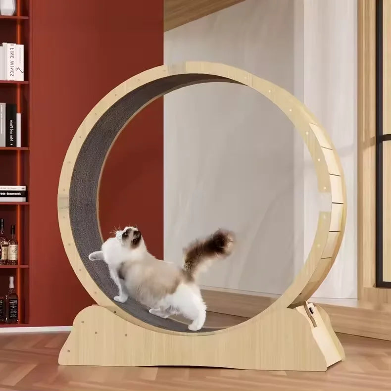 Pet Cat Running Wheel Pet Treadmill Exercise Lose Weight Walking Fitness Toy Silent Dog Cat Toys Interactive Cat Climbing Frame