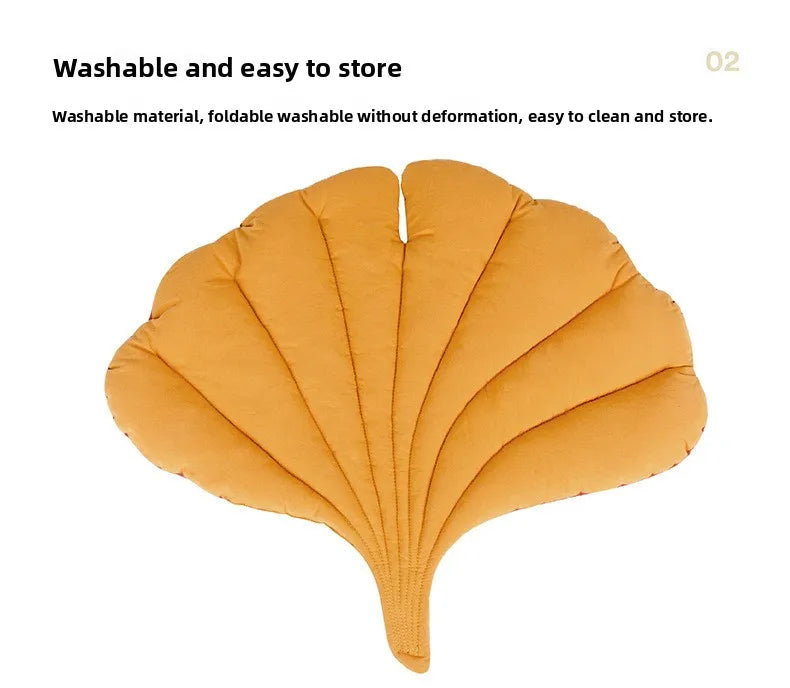 Leaf Shape Pet Mat Cotton Thickened Cat Dog Bed Cushion Four Season Soft Sleeping Pad for Crate Kennel Sofa Floor Use
