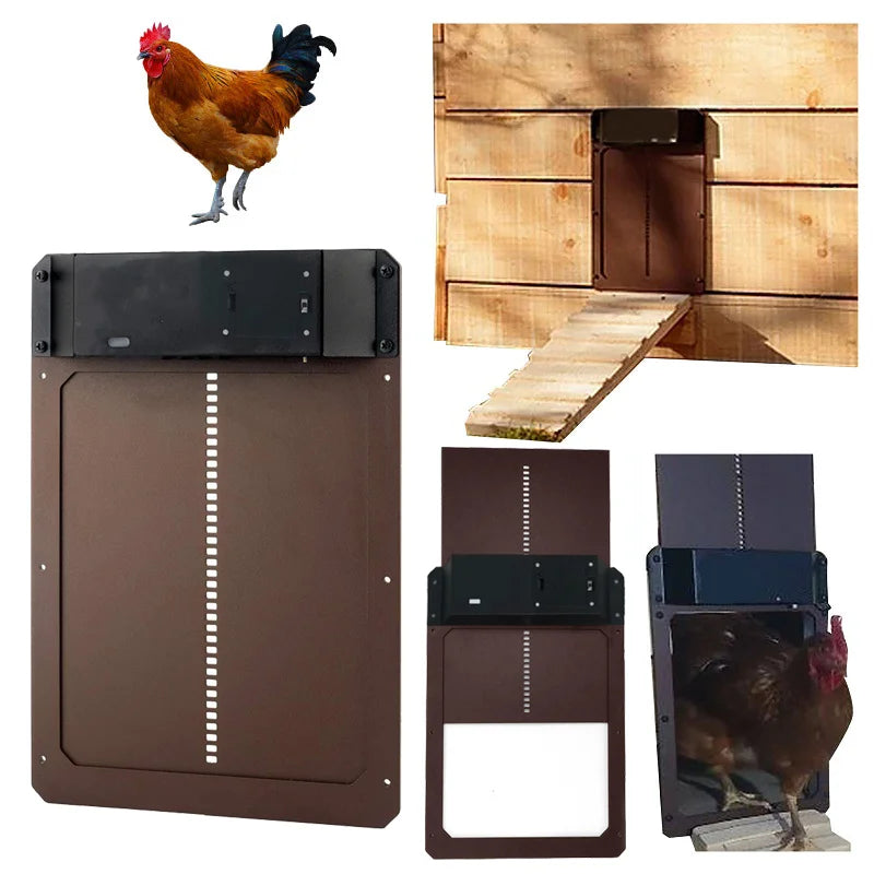 Automatic Chicken Coop Door Light-sensitive Automatic Chicken House Door High Quality And Practical Chicken Pets Dog Cages Door