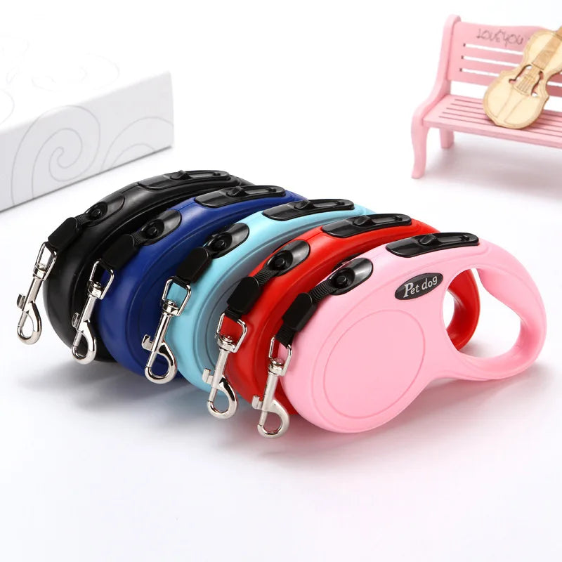 3m 5m Automatic Retractable Pet Leash For Small Medium Dogs Durable Nylon Cat Lead Extend Puppy Walking Running Traction Rope