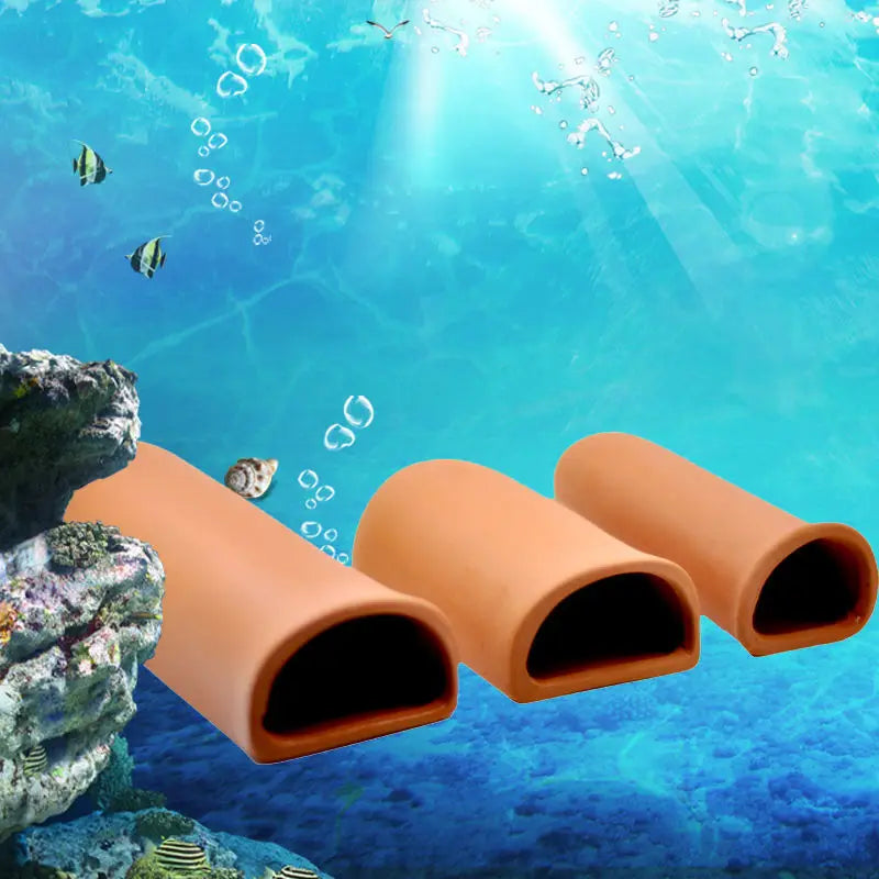 Tank Fish Ceramics Inccubate Hatch Breeding Cave Shrimp Irregular Shelter Decoration Aquarium Accessories Clay Spawning Castle