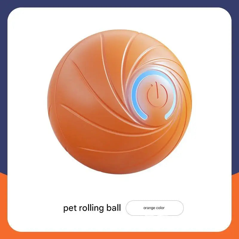 Smart Avoid Obstacles Pet Ball, Auto Random Jump, Rechargeable with Light, TPR PC, Safe Durable for Puppy Kitten