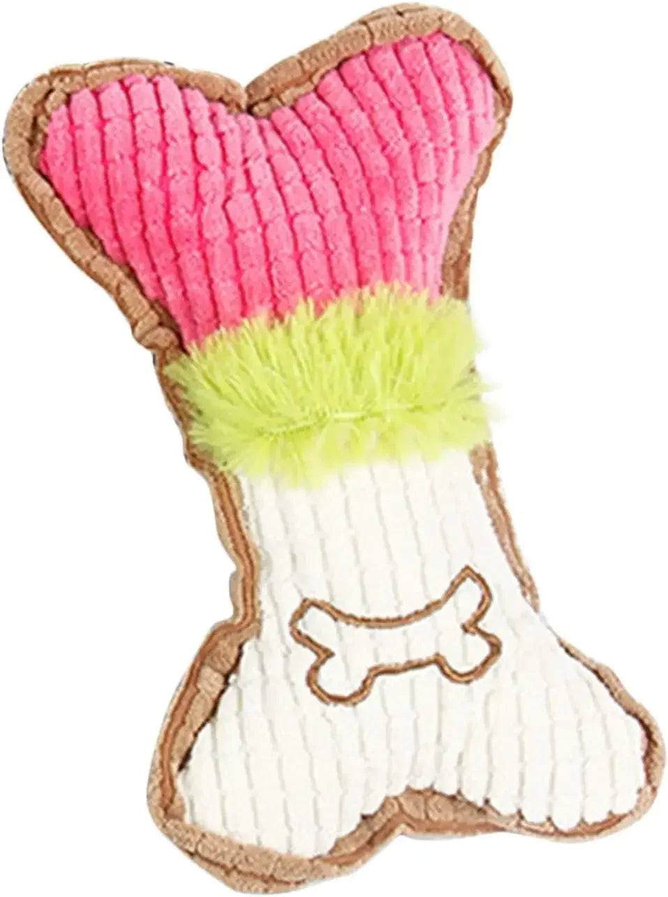 1pc Dog Squeaky Toys, Bones Plush Dogs Chew Toy for Small Medium Breed Puppy Aggressive Chewer Pets Puppy Playing Cleaning Teeth