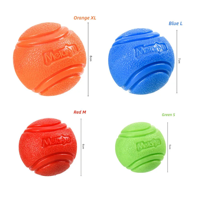 1PC Pet Dog Ball Bouncy Rubber Solid Ball Resistance To Dog Chew Toys Outdoor Throwing Recovery Training for Dogs Pet Supplies