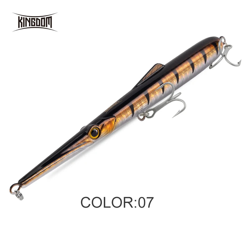 Kingdom Fishing Lures 11g 13g 30g 40g 205mm 130mm Long Casting Needle Pencil Artificial Stickbaits Sinking Floating Fishing Lure