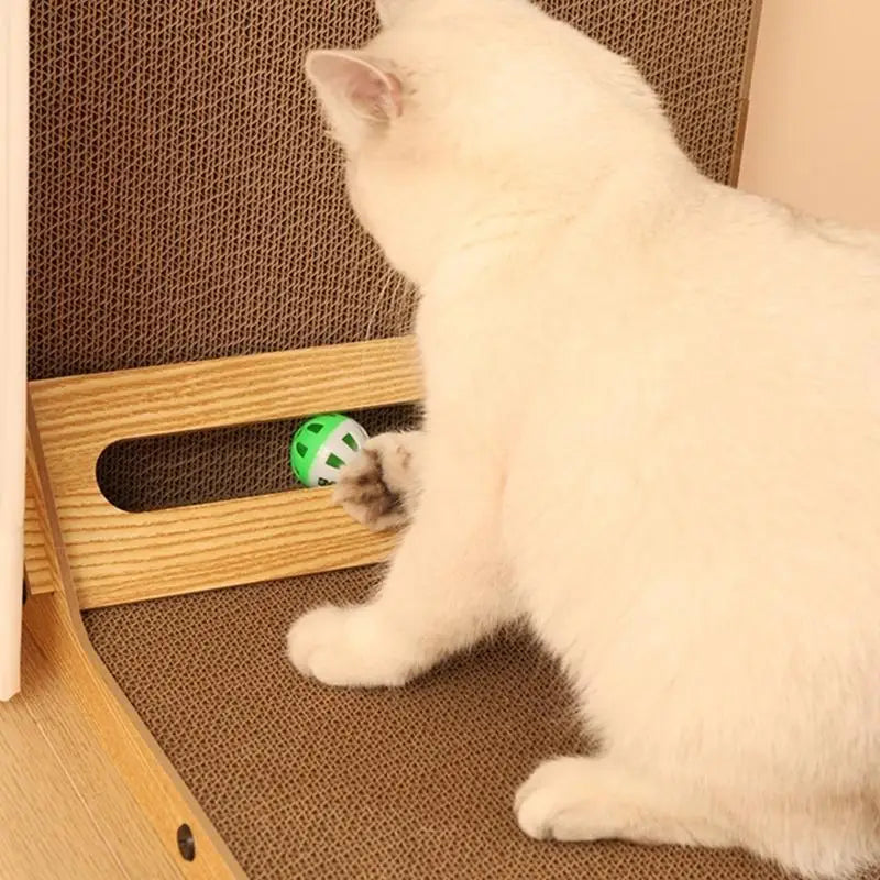 D0AD Corner Cats Scratching Post Integrated Scratch Board Durability Scratch Board