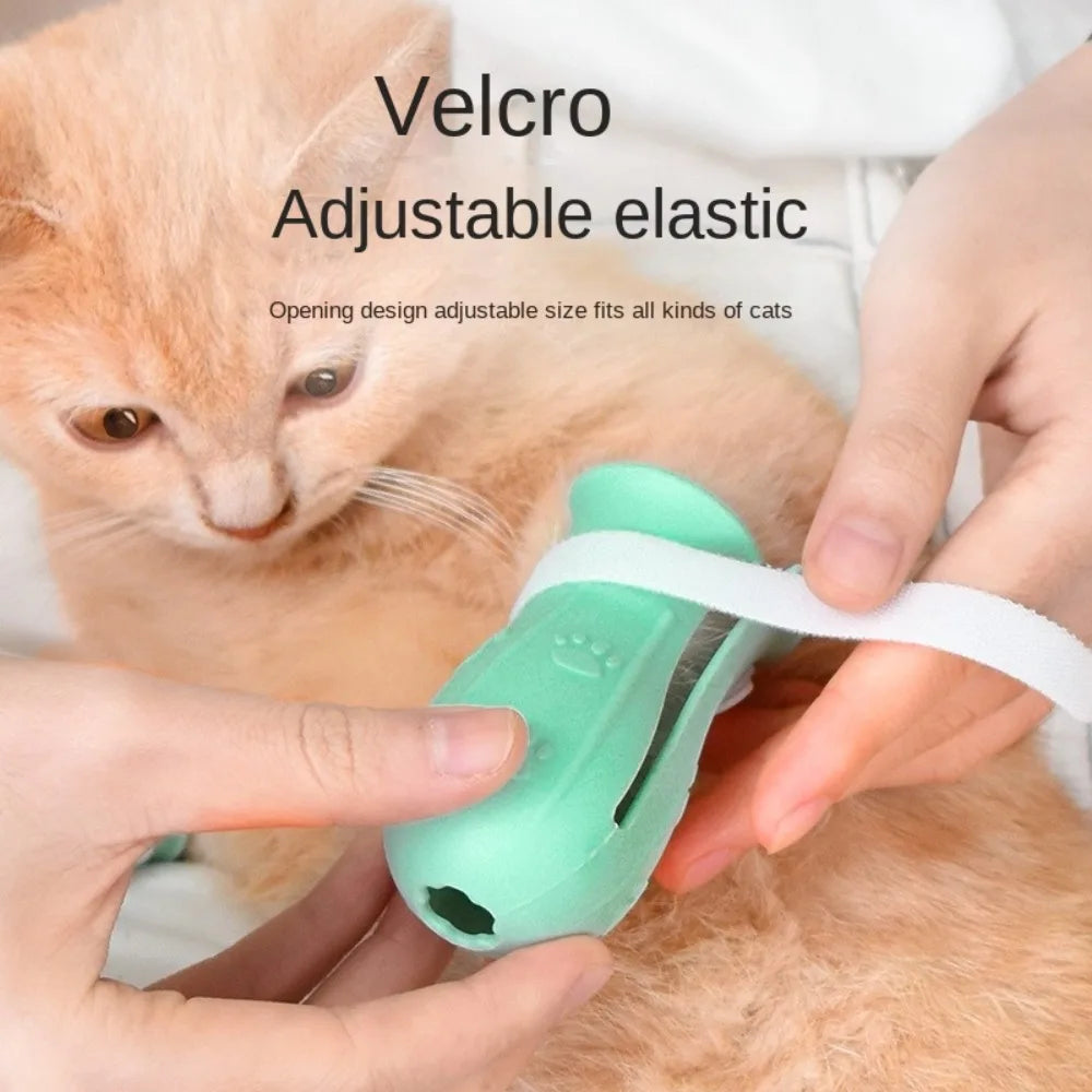 4PCS Adjustable Cat Foot Cover Silicone Multi-Color Anti-Scratch Cat Shoes Waterproof Cat Claw Protector Pet Grooming