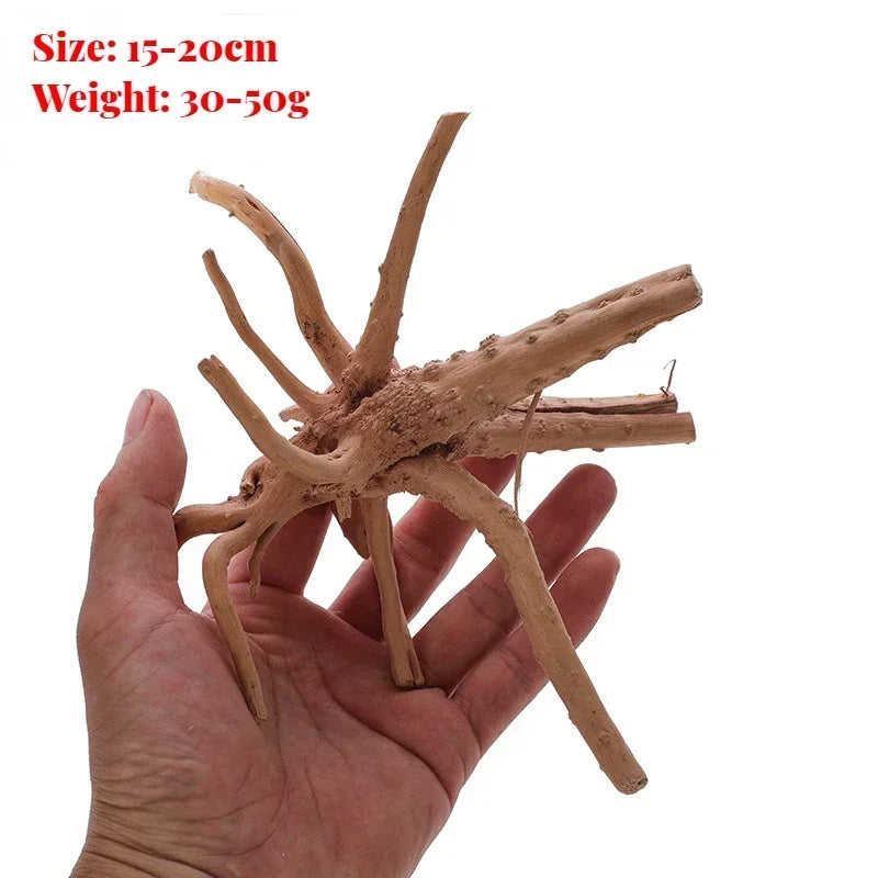 Natural Wooden Fish Tank Decorations Plant Stem Tree Trunk Driftwood Tree Aquarium Fish Landscaping Tree Roots Ornaments