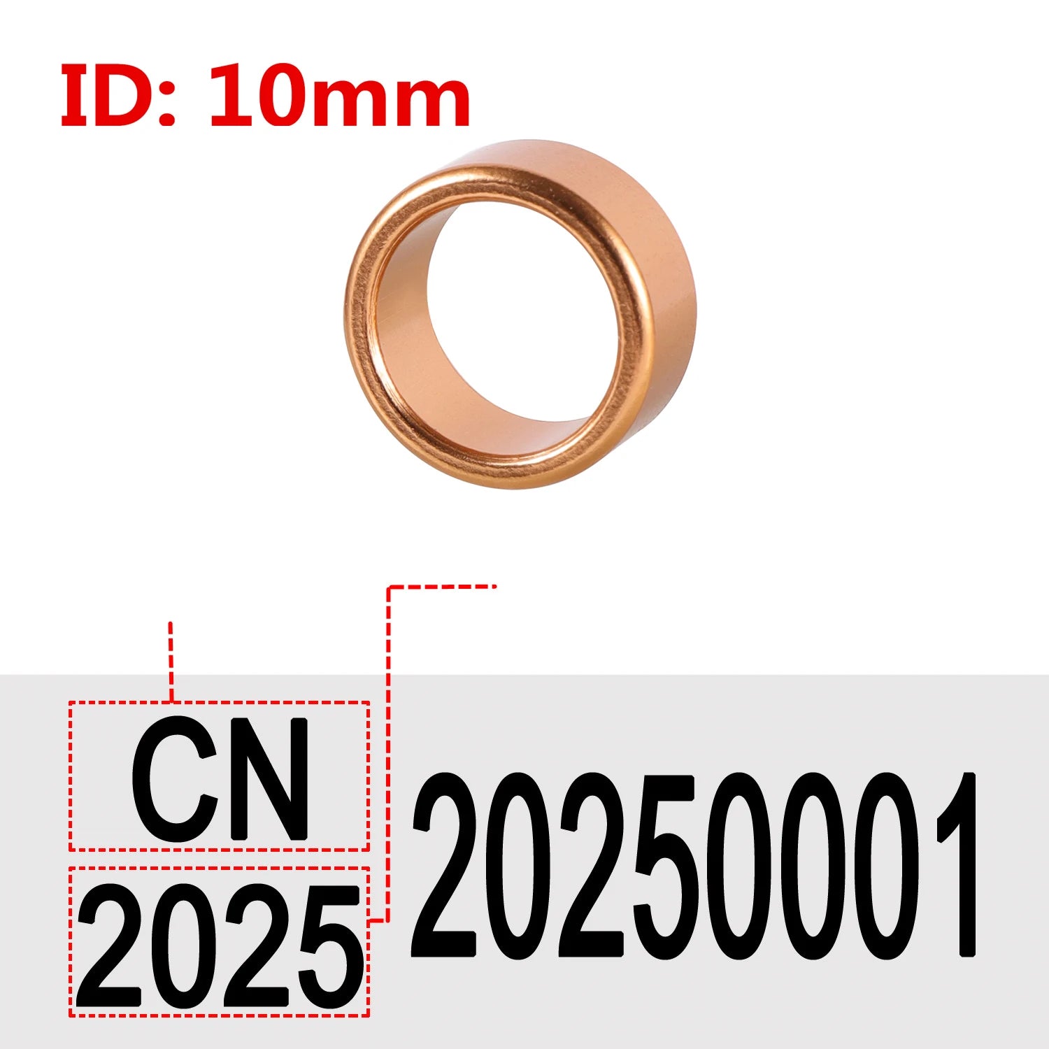Customize Inner Diameter 8mm/10mm Aluminum Pigeon Foot Ring  Print ''Country Code + Year + Serial Number" Bird Foot Ring 30 Pcs