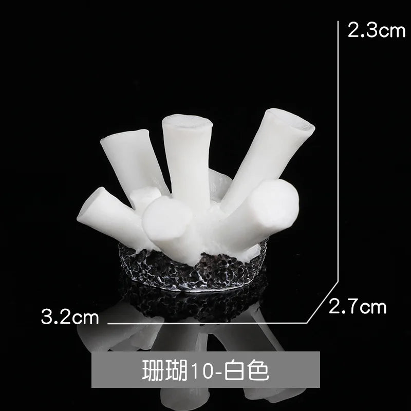 Aquarium Artificial Coral Fish Tank Resin Simulation Coral Starfish Micro Landscape Ornament Reef Aquatic Plants DIY Decoration