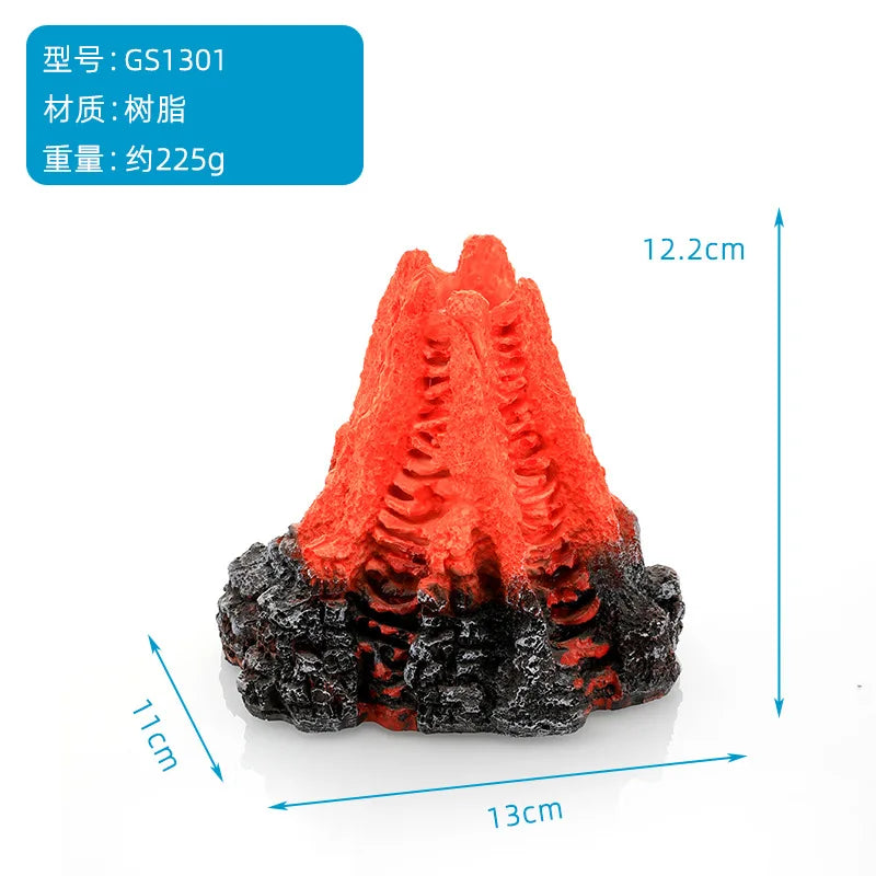 Aquarium Volcano Shape Air Bubble Stone Oxygen Pump Decoration Bubble Stone Tank Plate Air Pump Aquarium Fish Tank Decoration