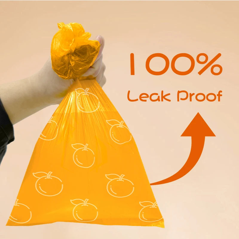 EPI photodegradable pet poop bags Orange scented dog poo bag pet cleaning supplies dispenser gift