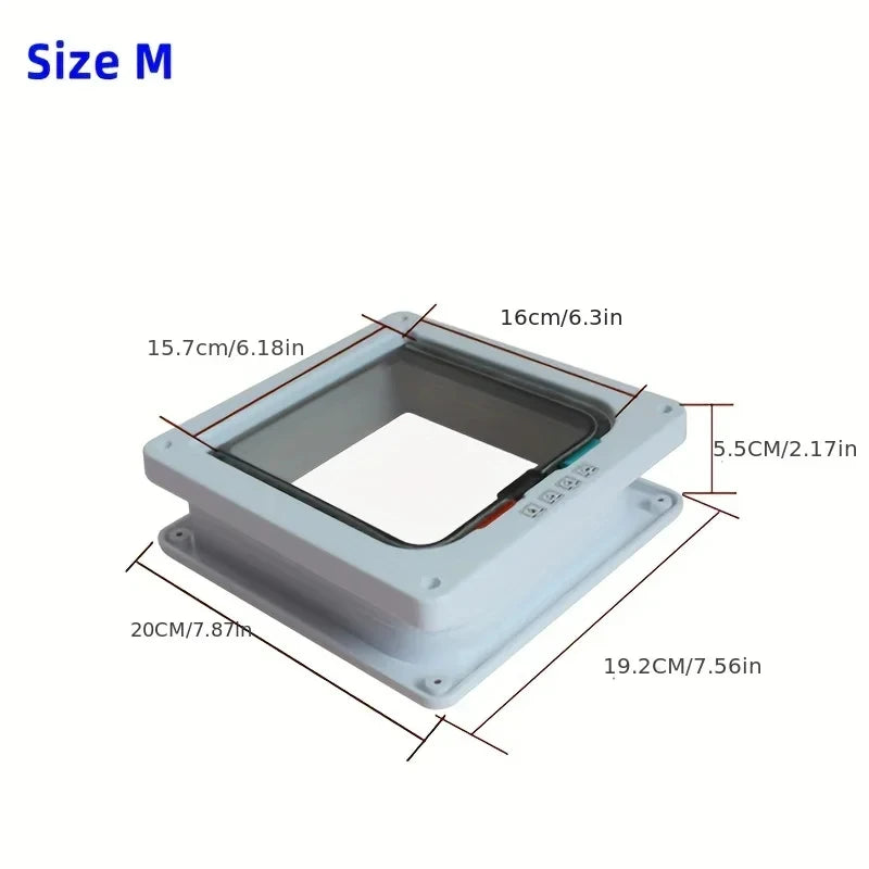 4 Way Lockable Dog & Cat Door,Pet Gate Allows Free Access in Both Directions,Flap Pet Gate Door,Cat door, Pet Safety Supplies